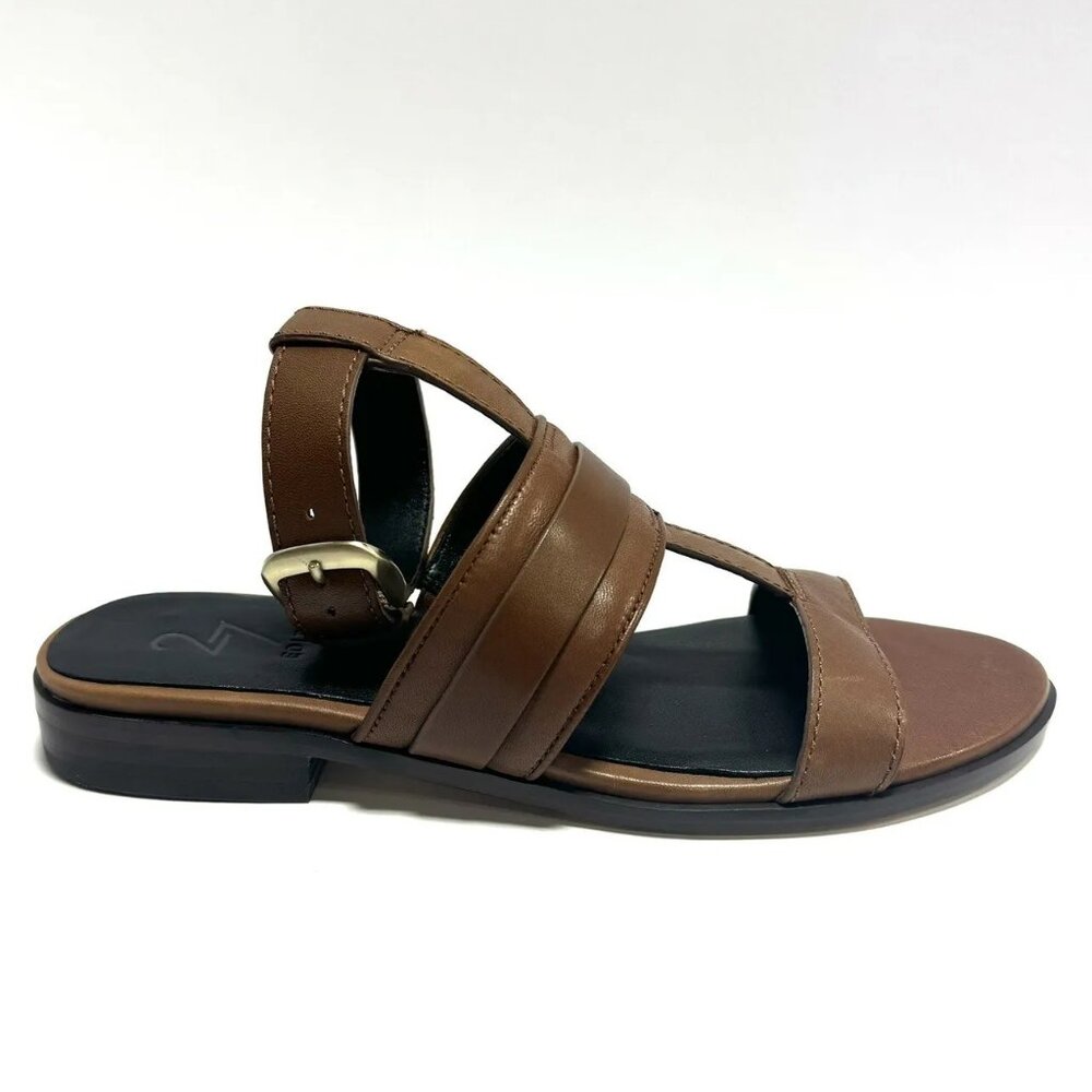 Naturalizer Womens Elva Sandal Chestnut Leather Size 5.5 M